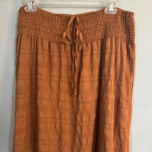 Burnt Orange Maxi Skirt